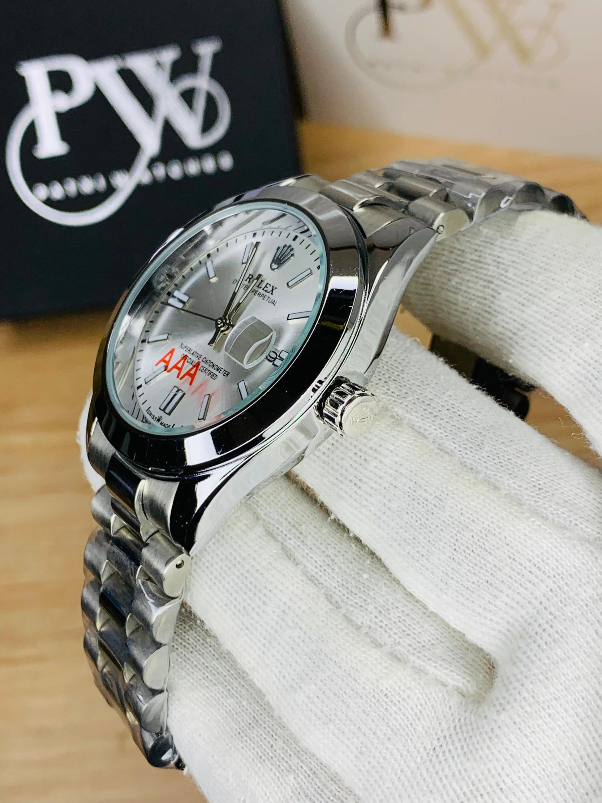 New Oyster Model Silver Patni Watches