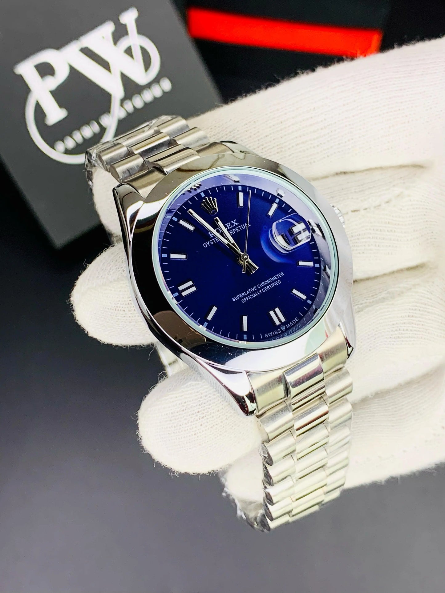 New Oyster Model (Blue) Patni Watches