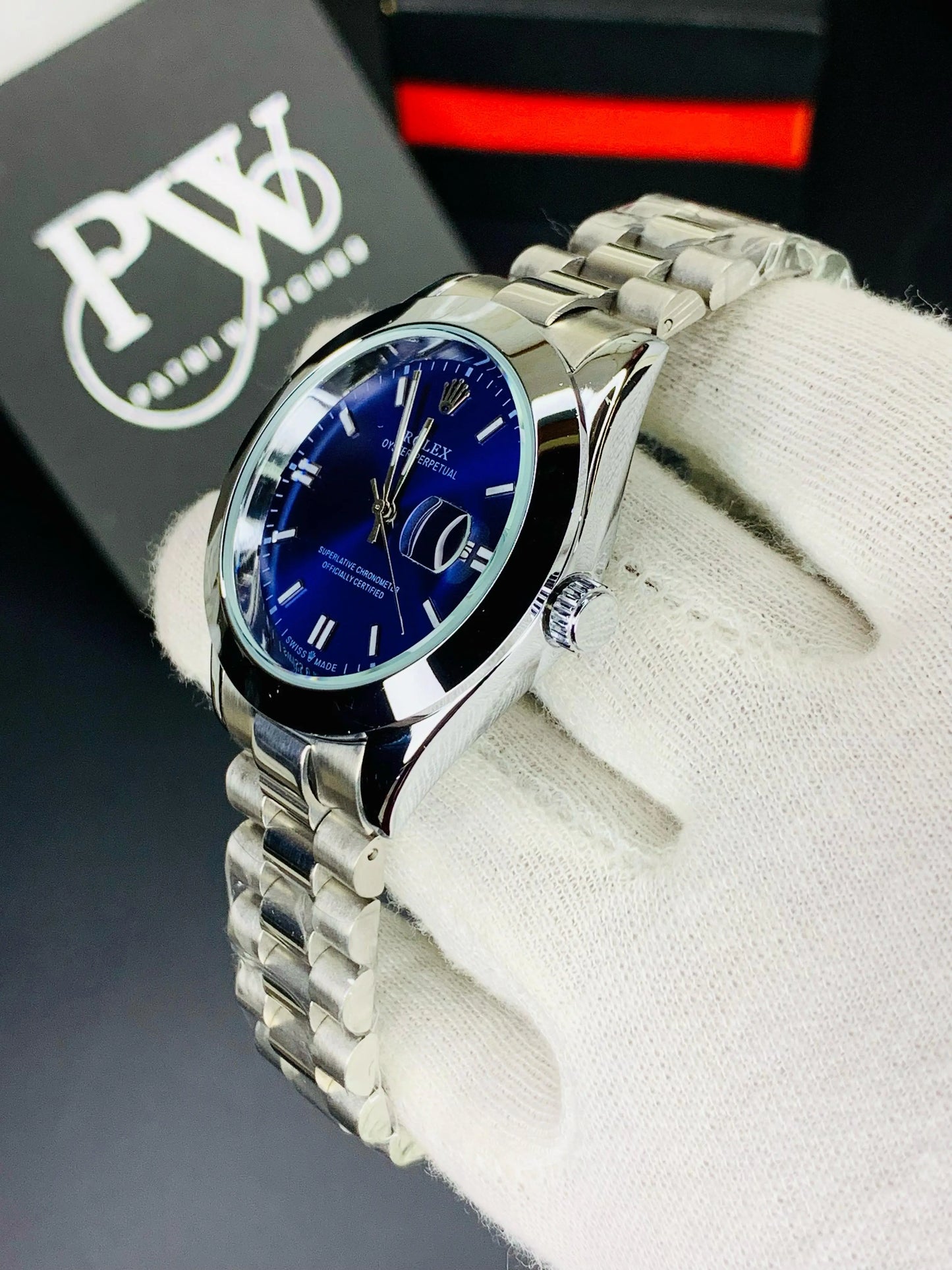 New Oyster Model (Blue) Patni Watches