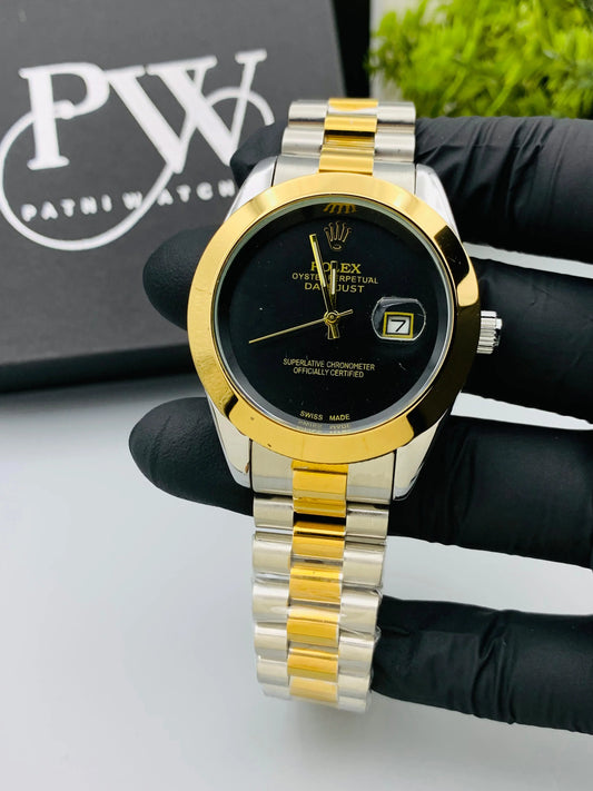 New Plain Dial Model (Black) Patni Watches