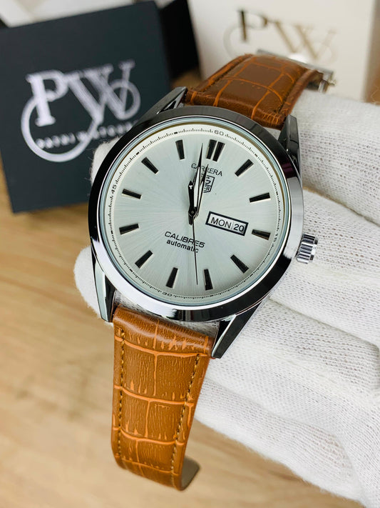 BROWN TAG MODEL - QUARTZ Patni Watches