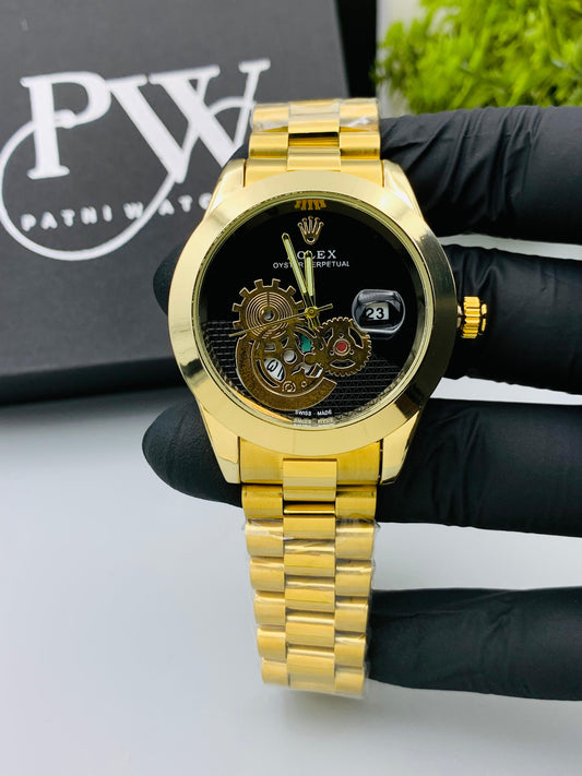 New Branded Full Gold Skeleton Model (Black)