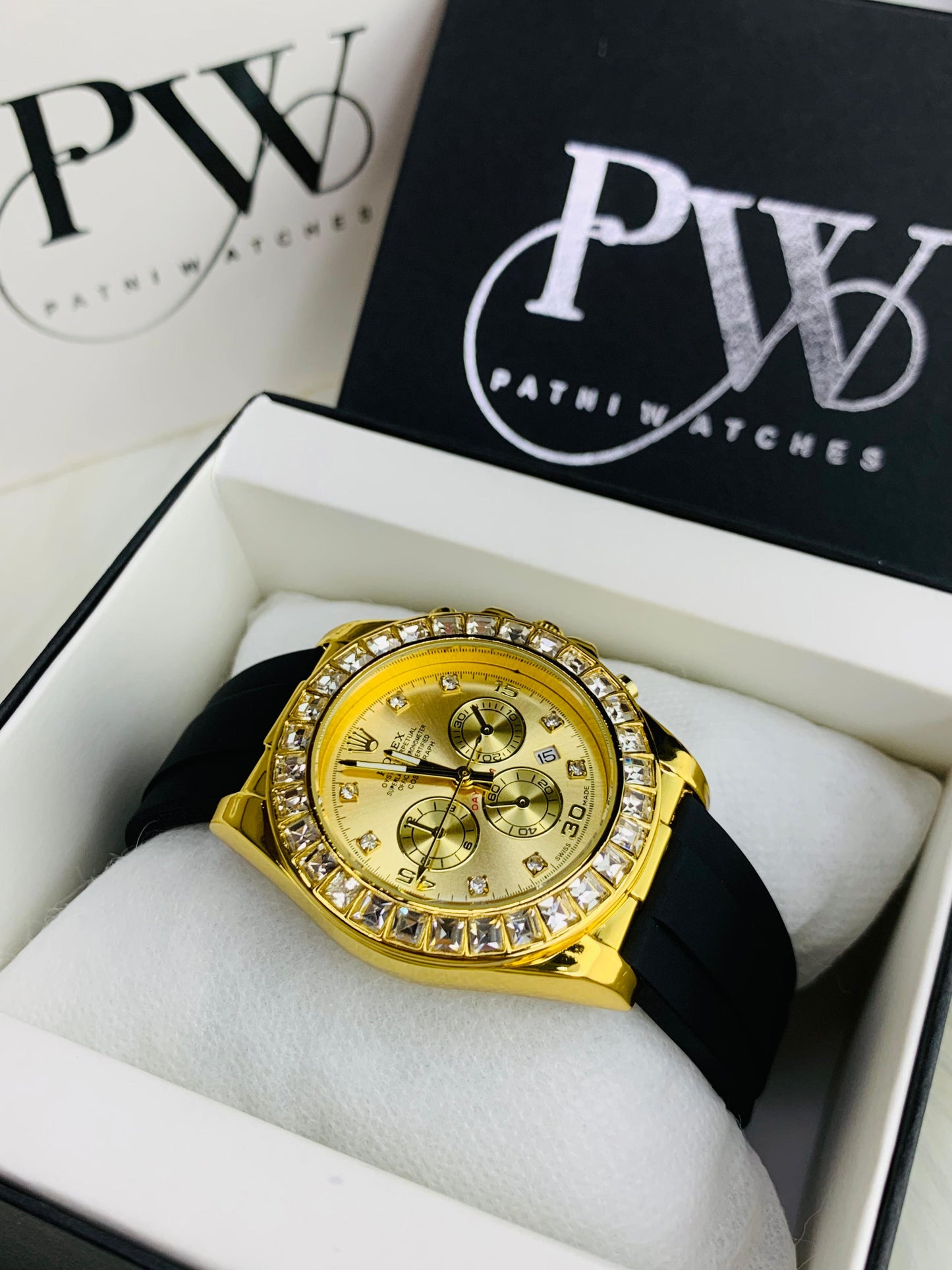 Daytona Stone Strap (Gold) Patni Watches