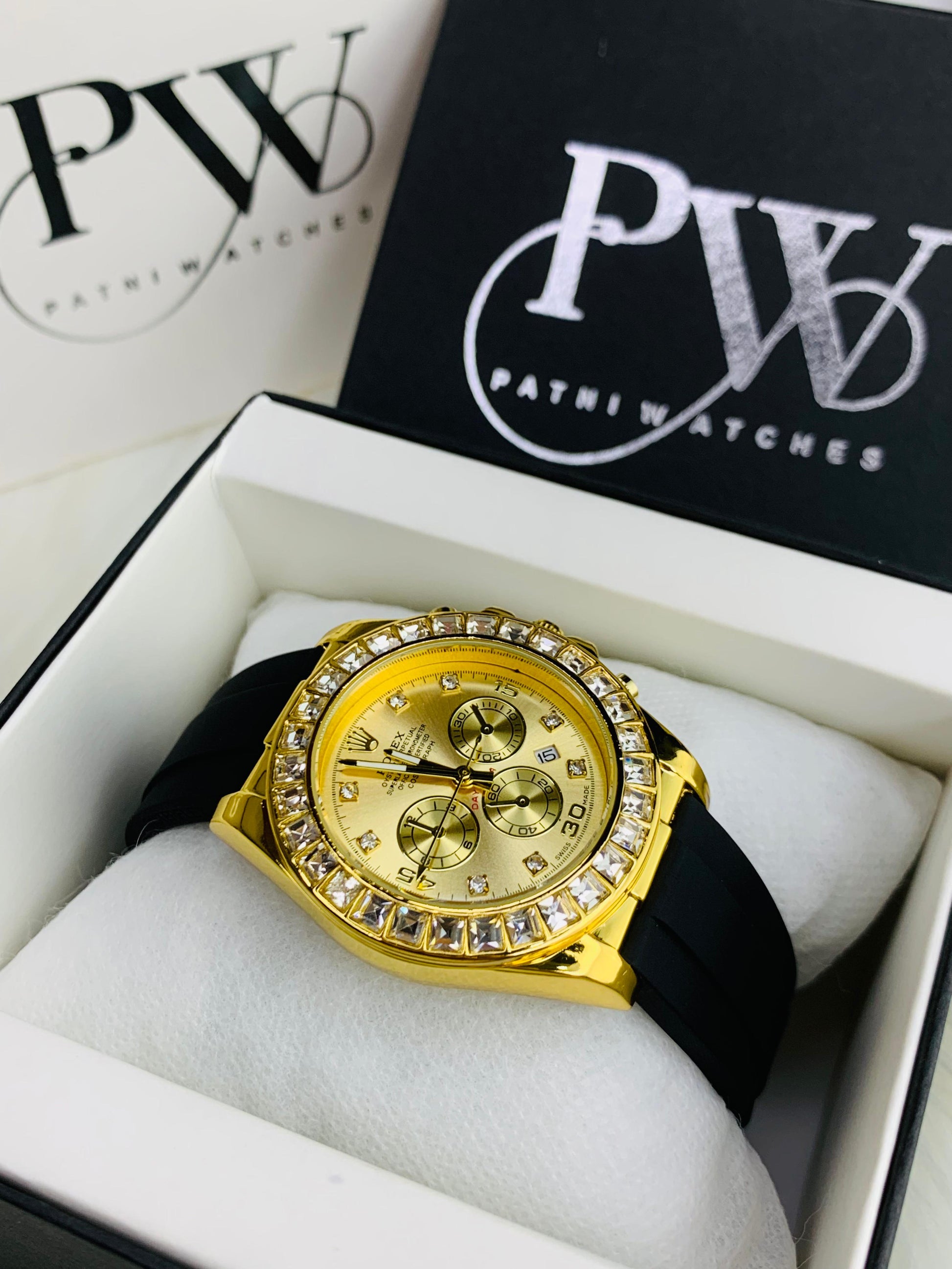 Daytona Stone Strap (Gold) Patni Watches