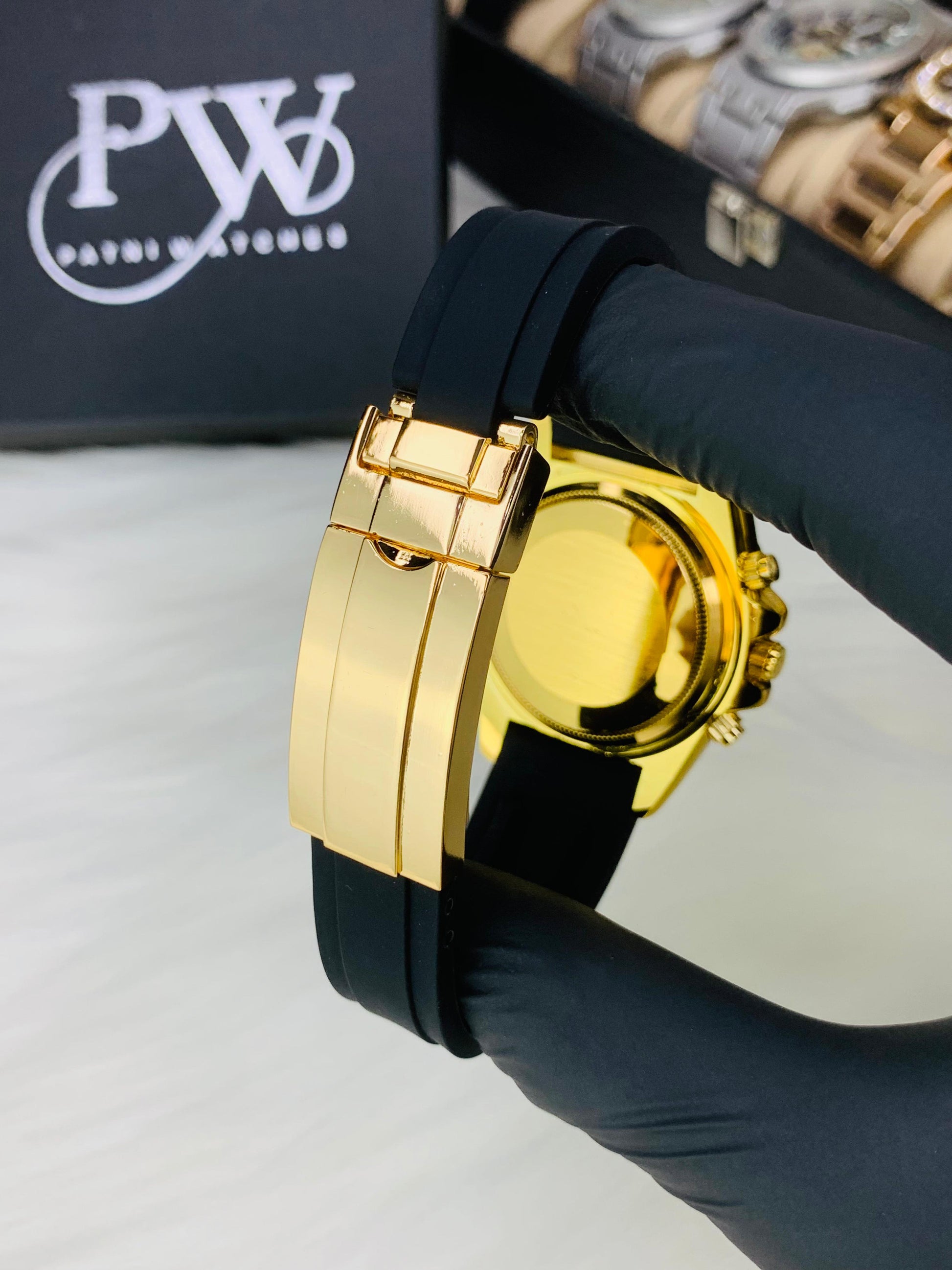 Daytona Stone Strap (Gold) Patni Watches