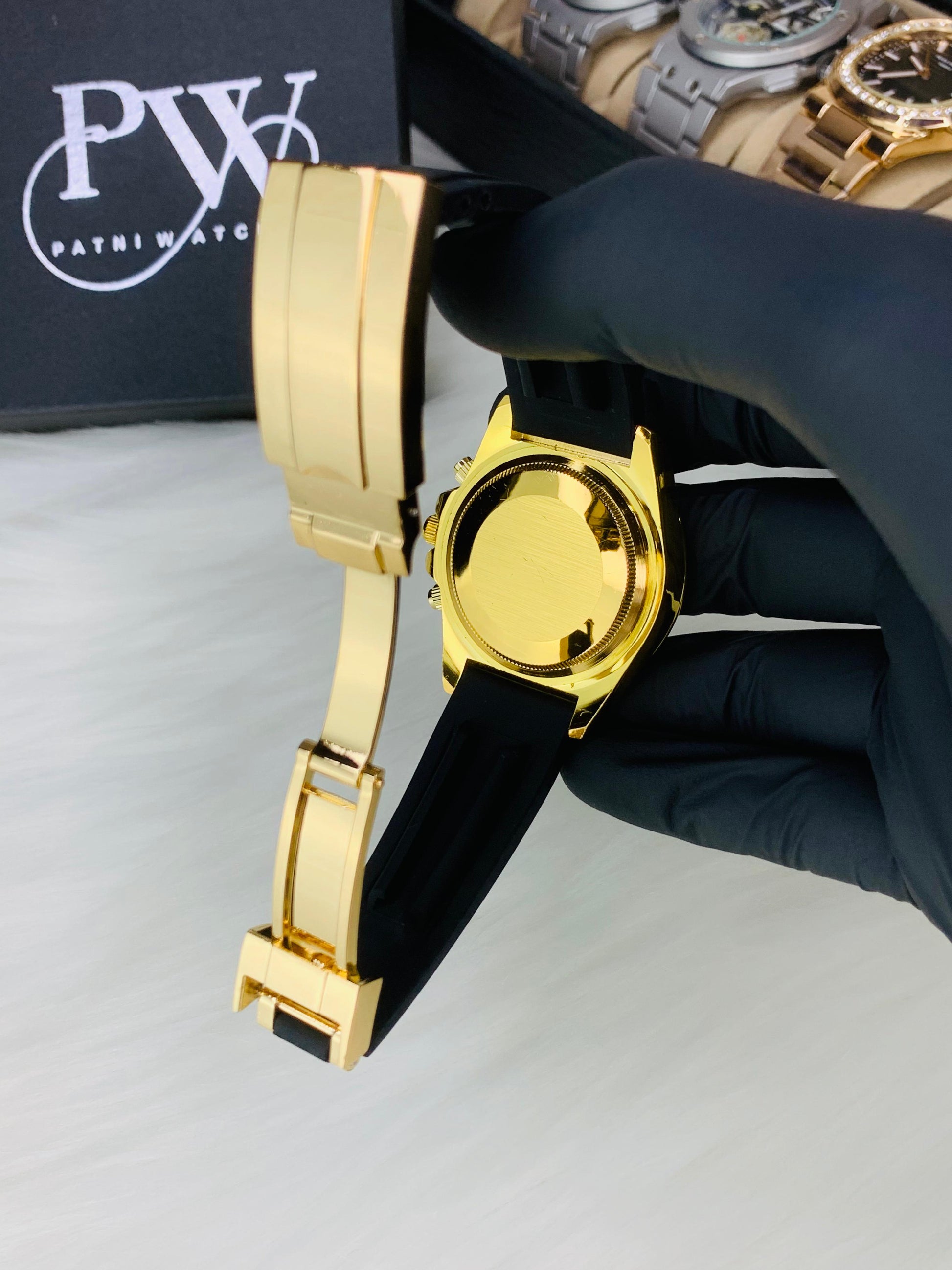 Daytona Stone Strap (Gold) Patni Watches