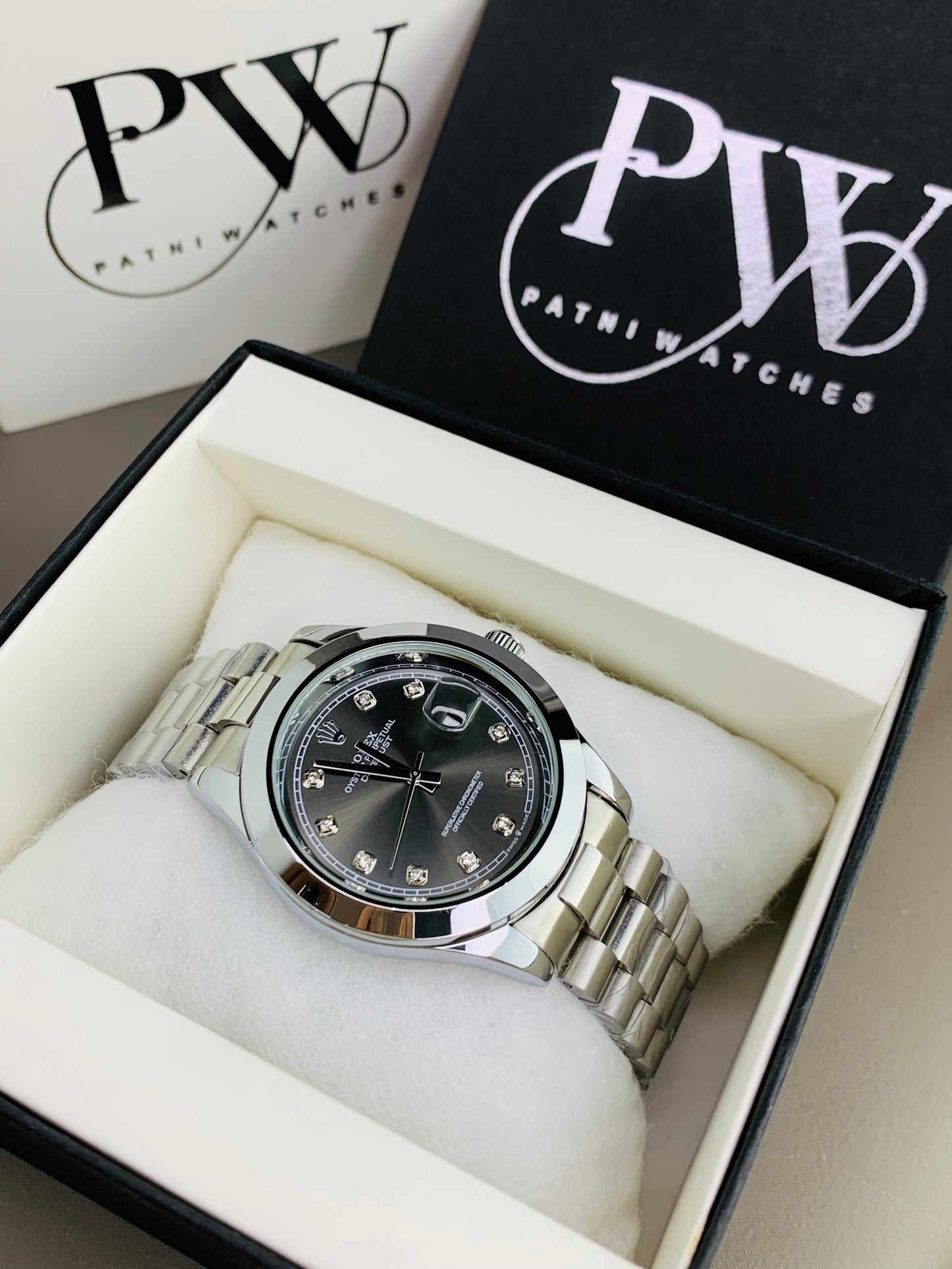 Stone Model (Black) Patni Watches
