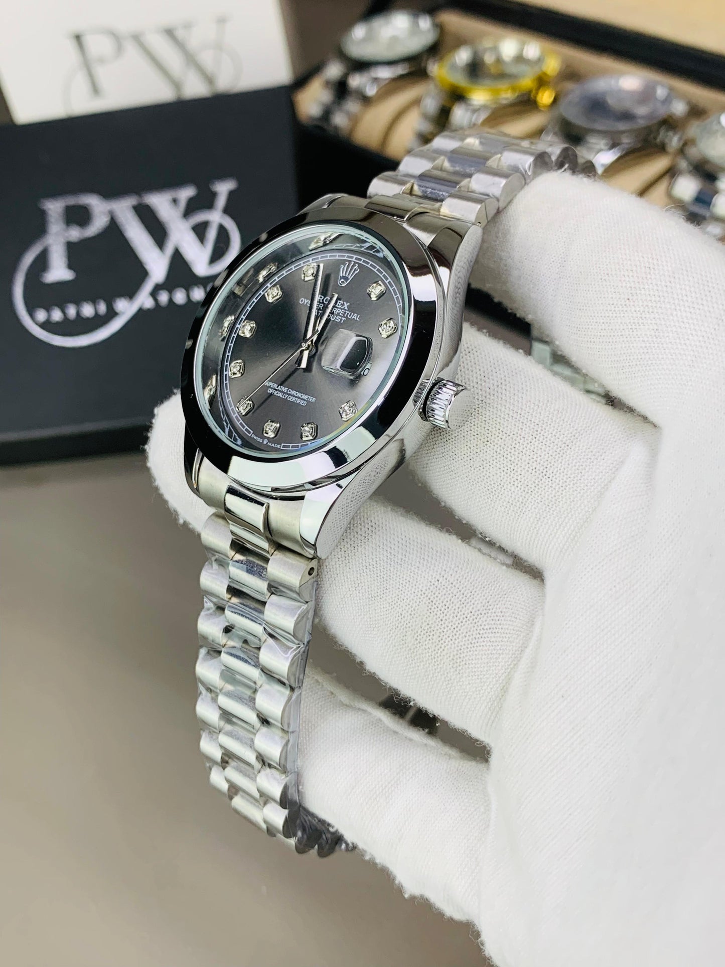 Stone Model (Black) Patni Watches