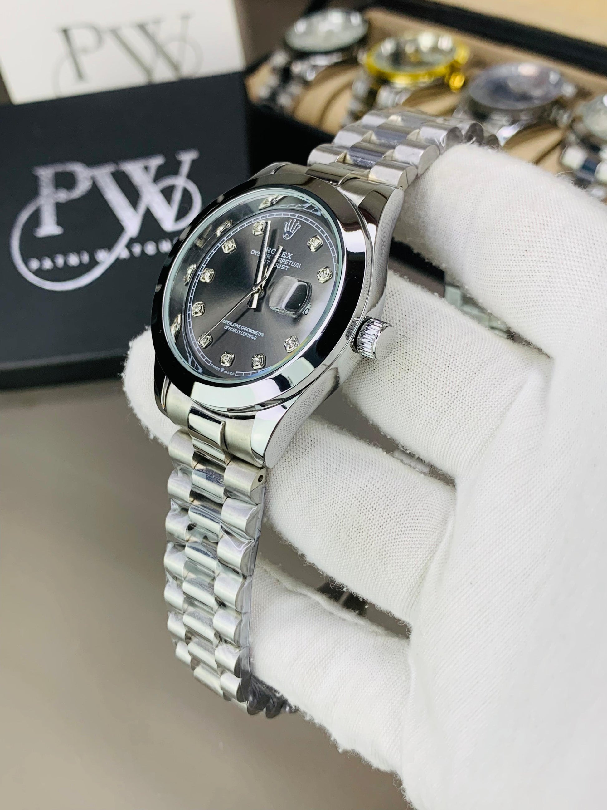 Stone Model (Black) Patni Watches