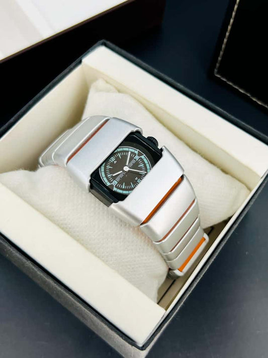 Stylish Watch Quartz  (White Orange) Patni Watches