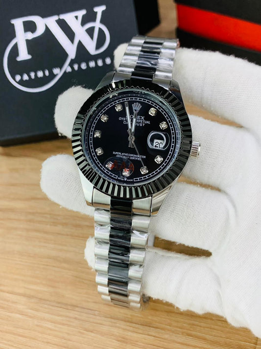 Stone Two Tone Model (Kangoora Black) Patni Watches
