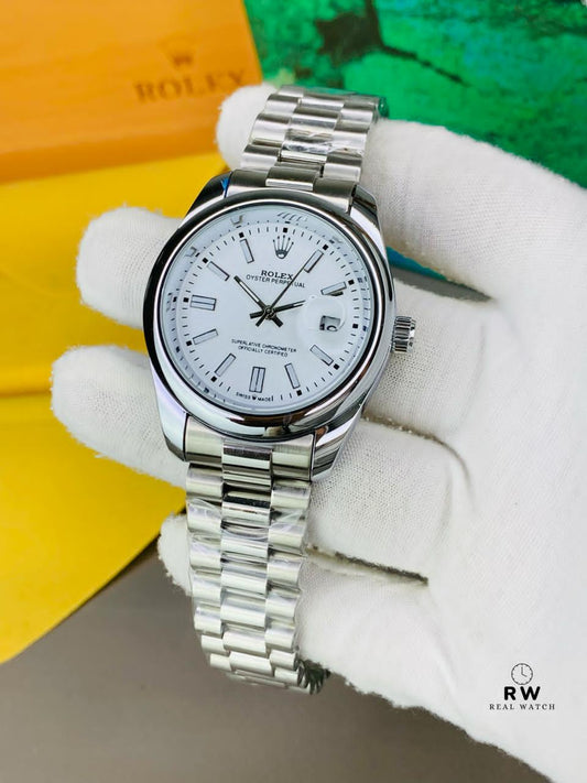 Oyster Model (White) Patni Watches