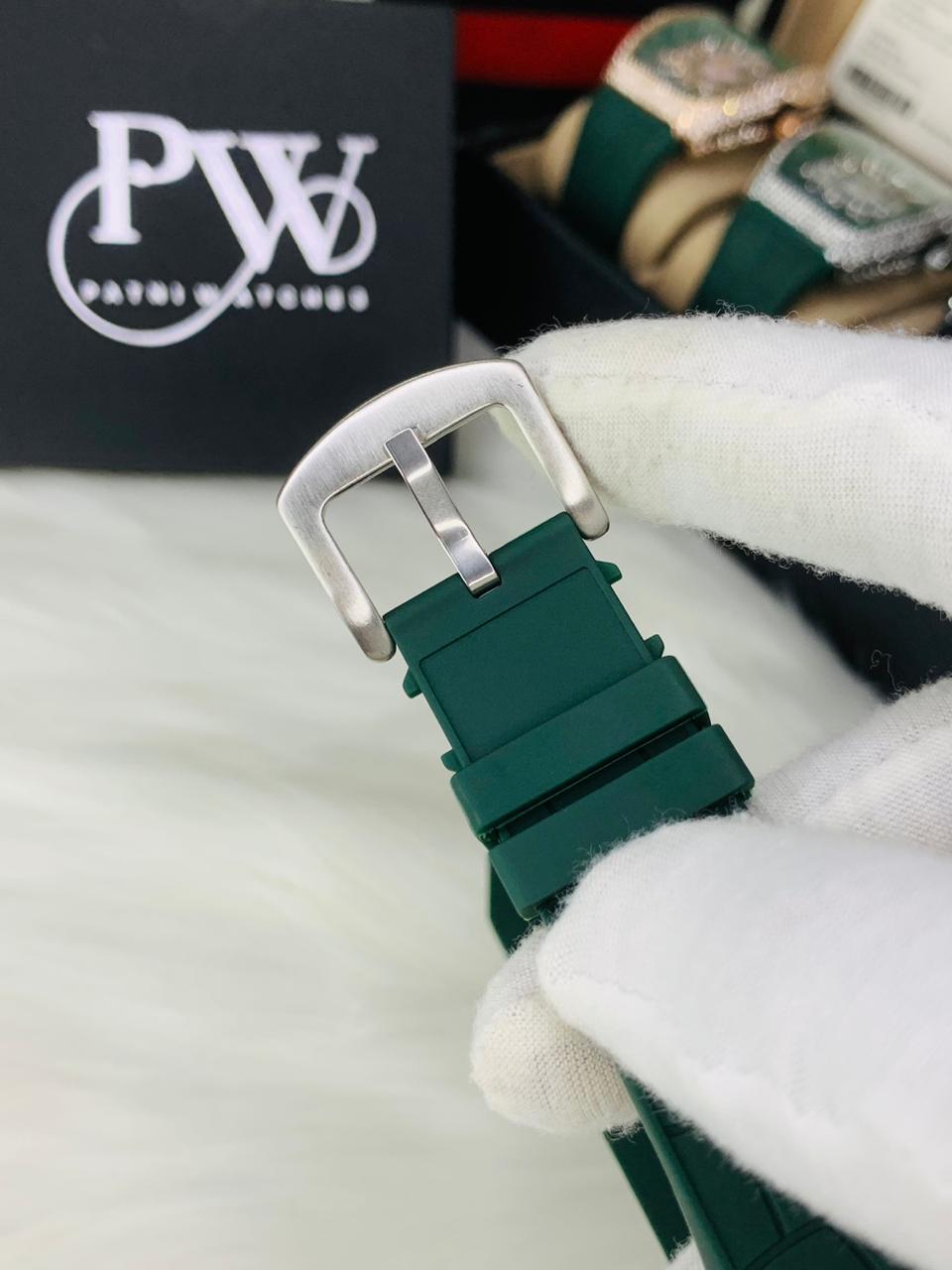 FM Stone Model (Green Rose Gold) Patni Watches