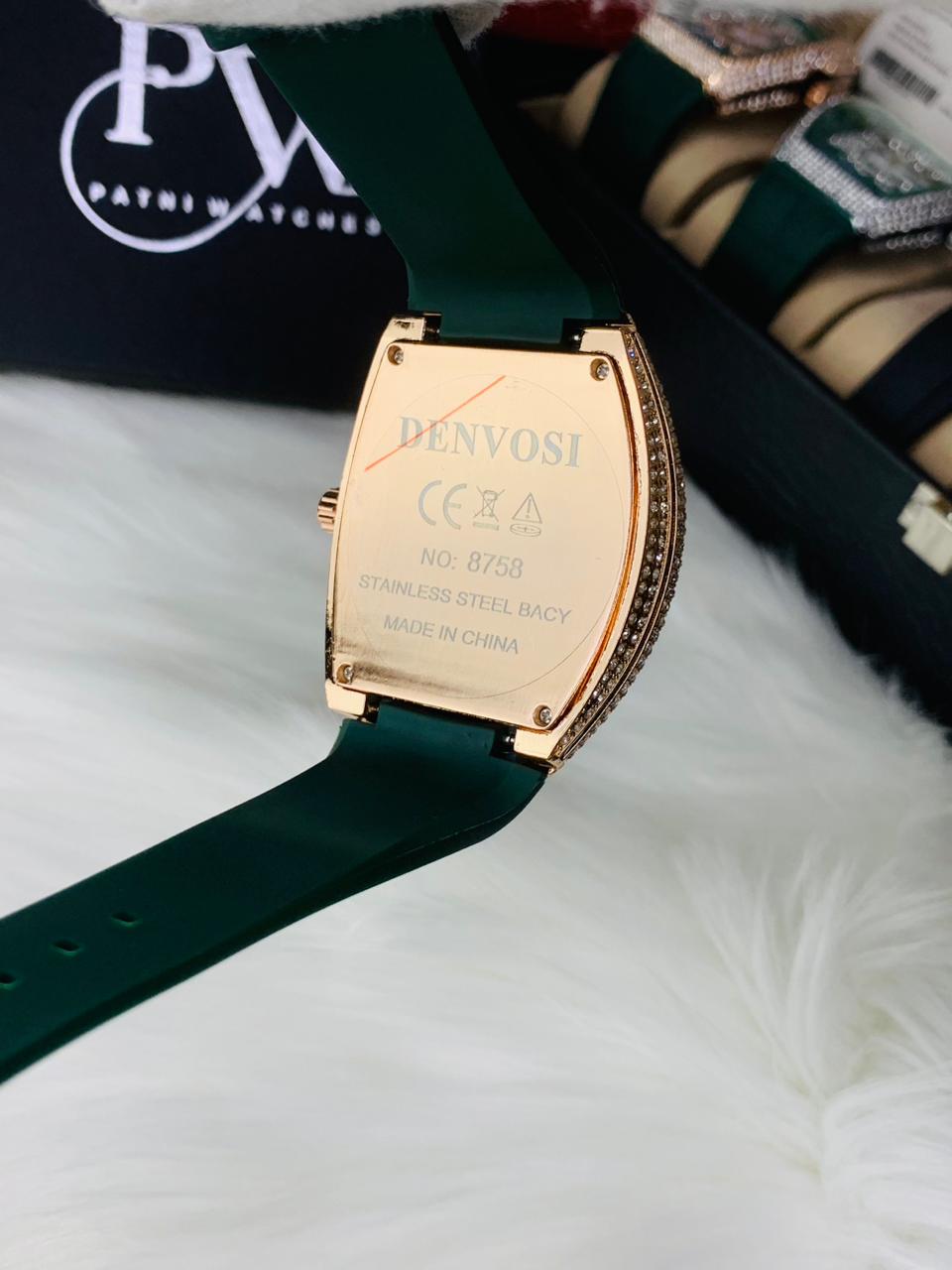 FM Stone Model (Green Rose Gold) Patni Watches
