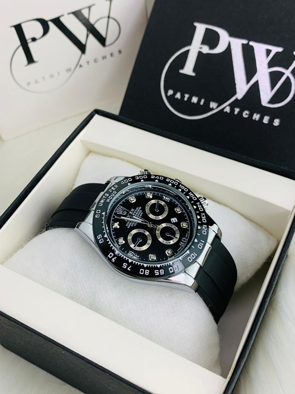 Daytona (Black Silver) Patni Watches