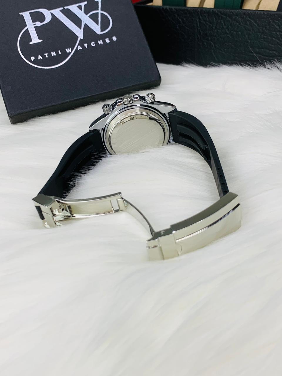 Daytona (Silver Black White) Patni Watches