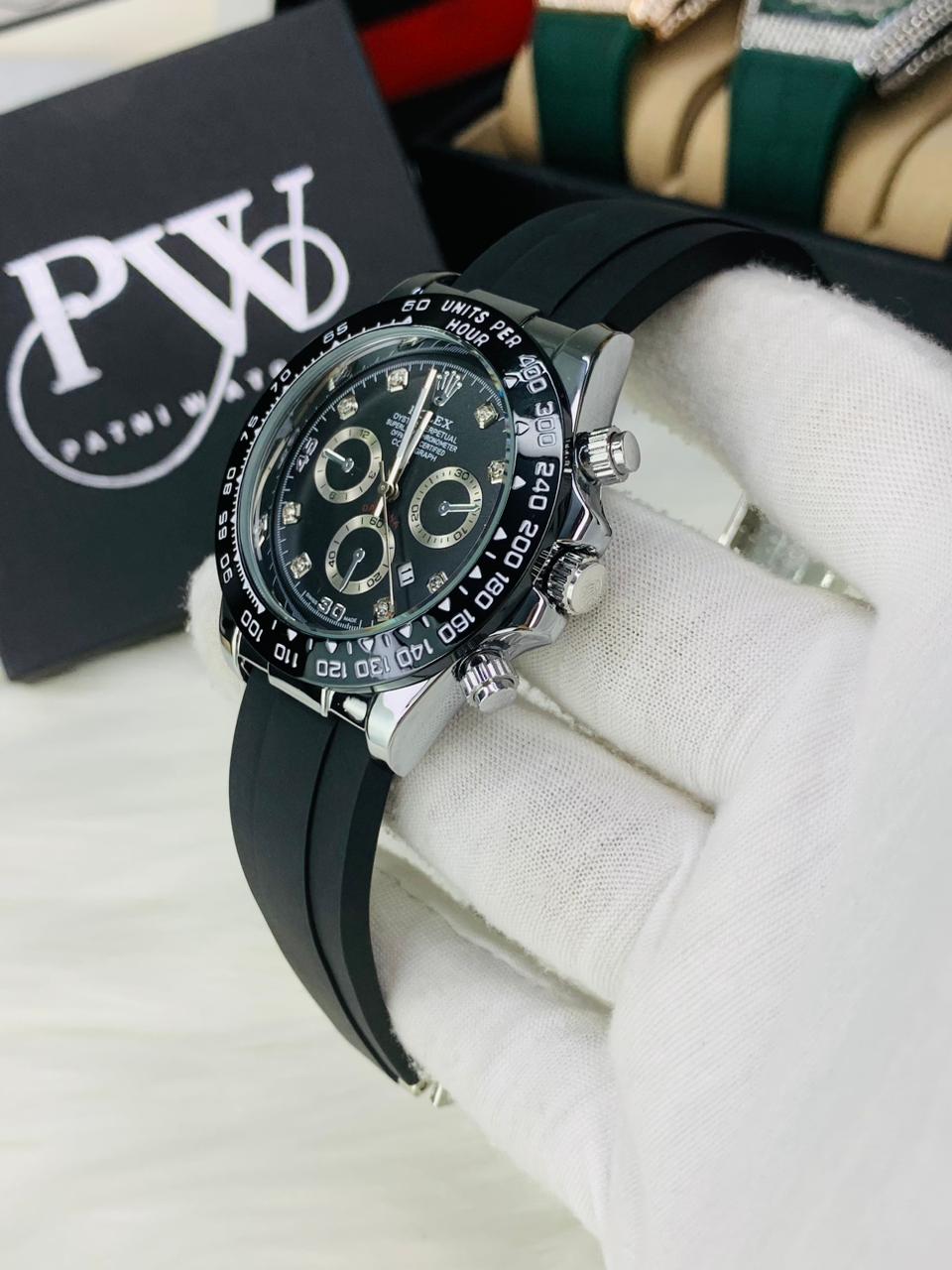 Daytona (Black Silver) Patni Watches