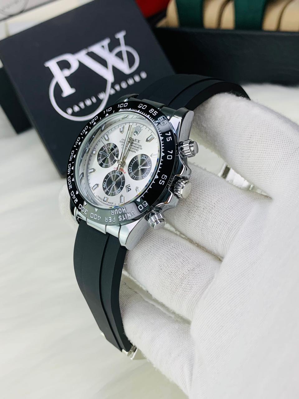 Daytona (White) Patni Watches