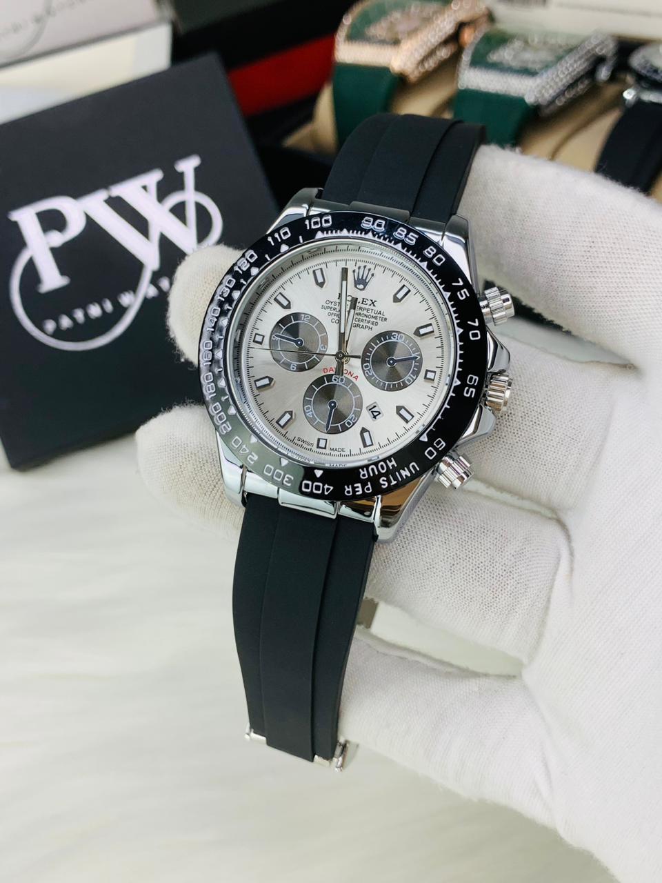 Daytona (White) Patni Watches