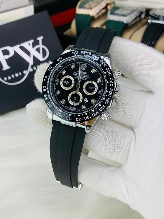 Daytona (Black Silver) Patni Watches