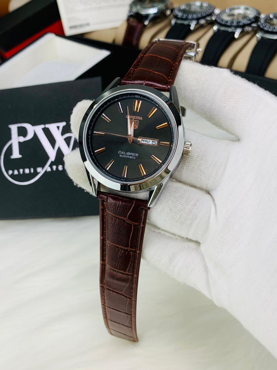 TAG Model - Brown (White) Patni Watches