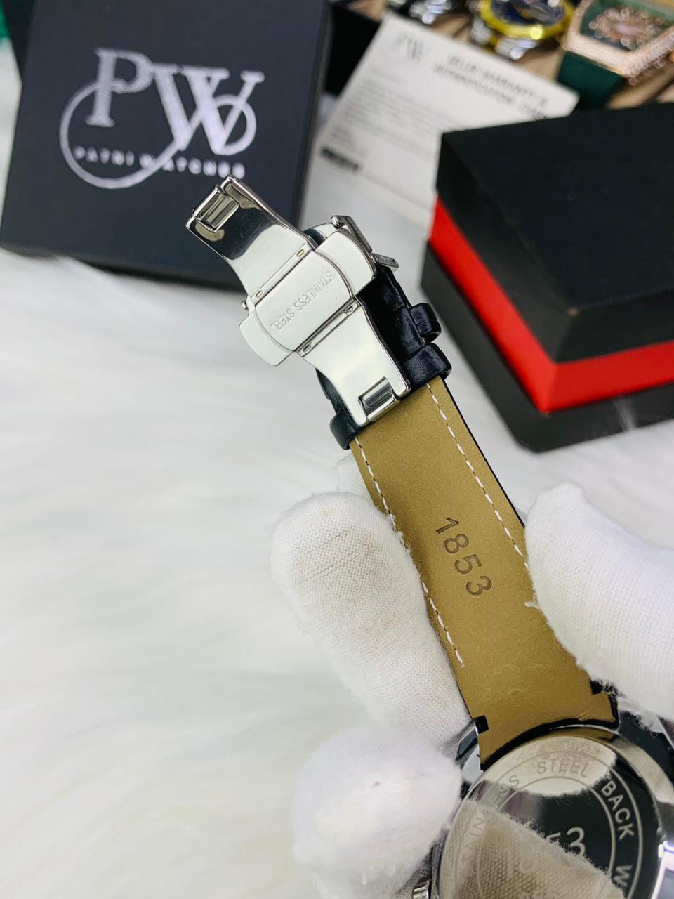 AA+ Silver Chronograph Model (Black Gold) Patni Watches