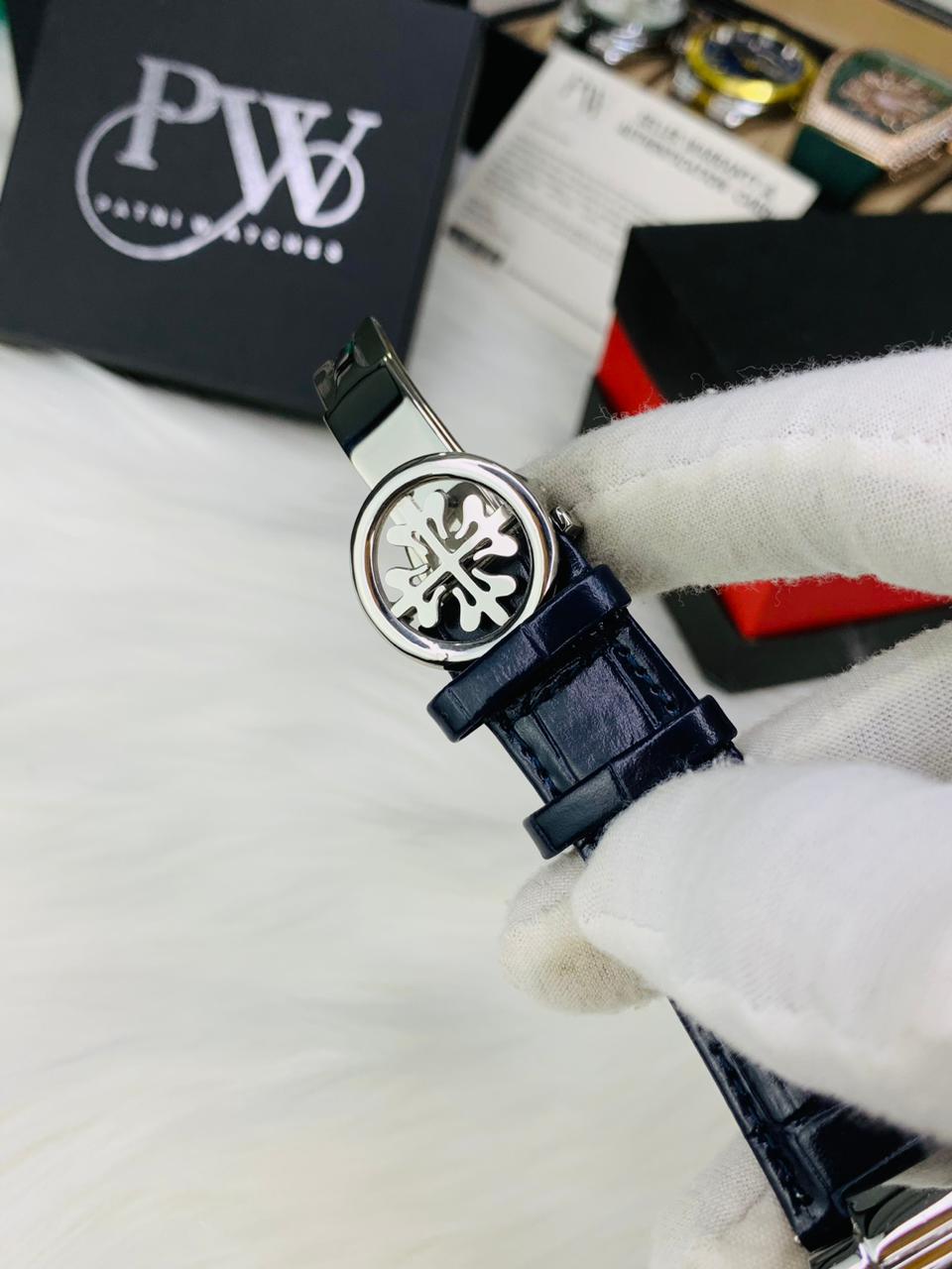 PP Leather Strap (Blue) Patni Watches