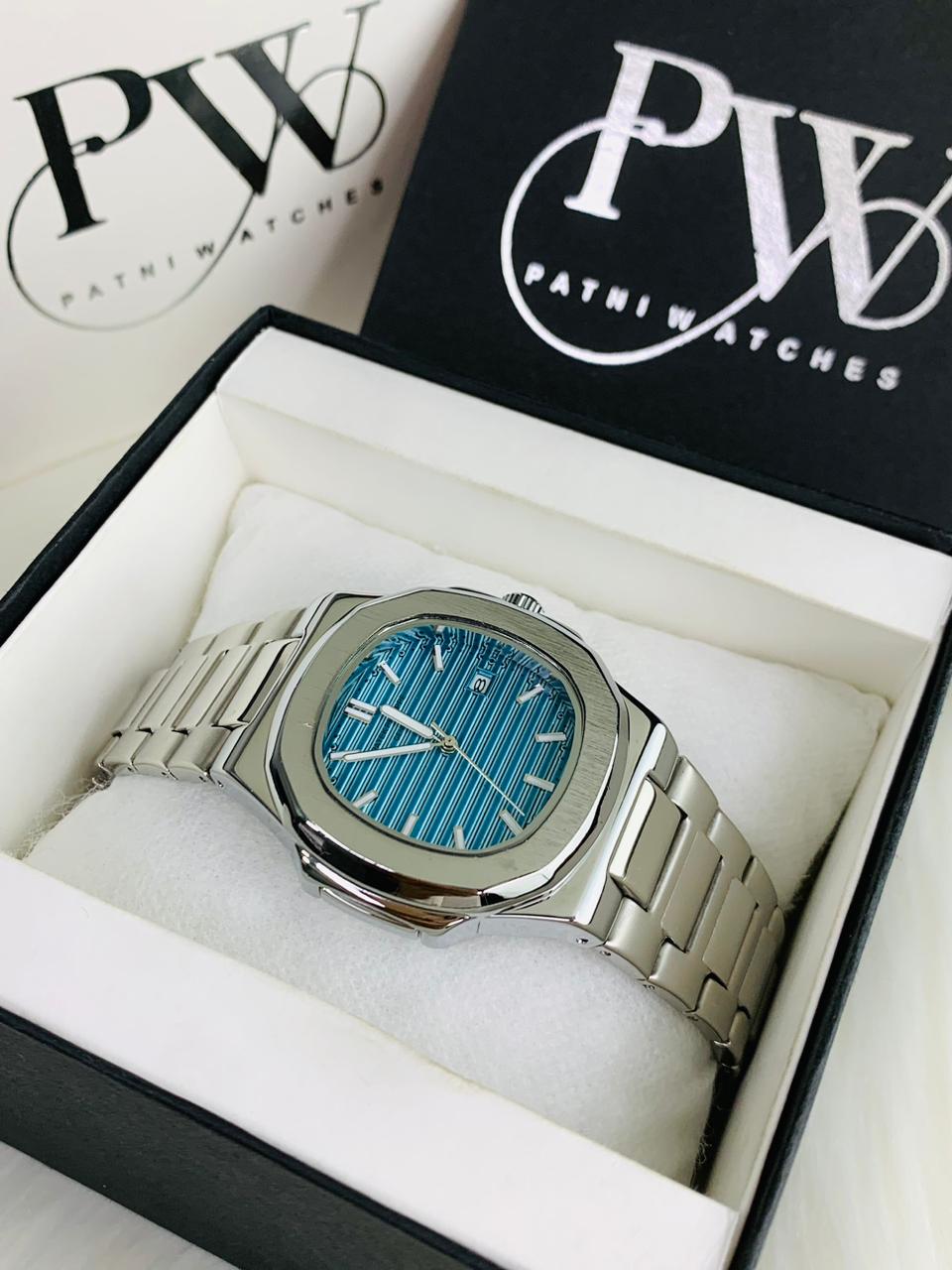 PP Nautilus Chain (Tifny Blue) Patni Watches