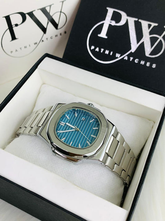 PP Nautilus Chain (Tifny Blue) Patni Watches
