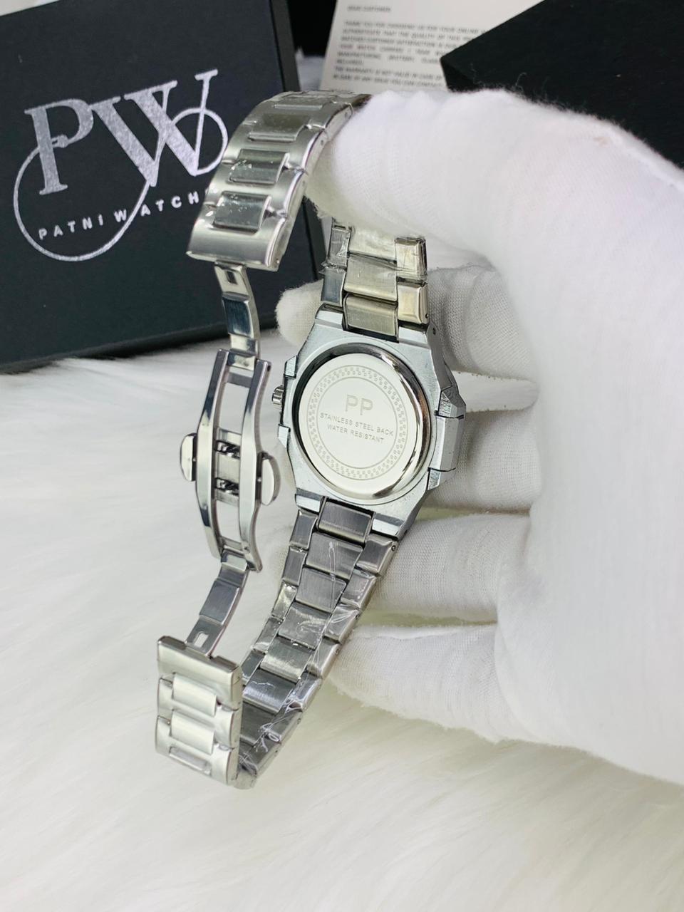 PP Nautilus Chain (Black) Patni Watches