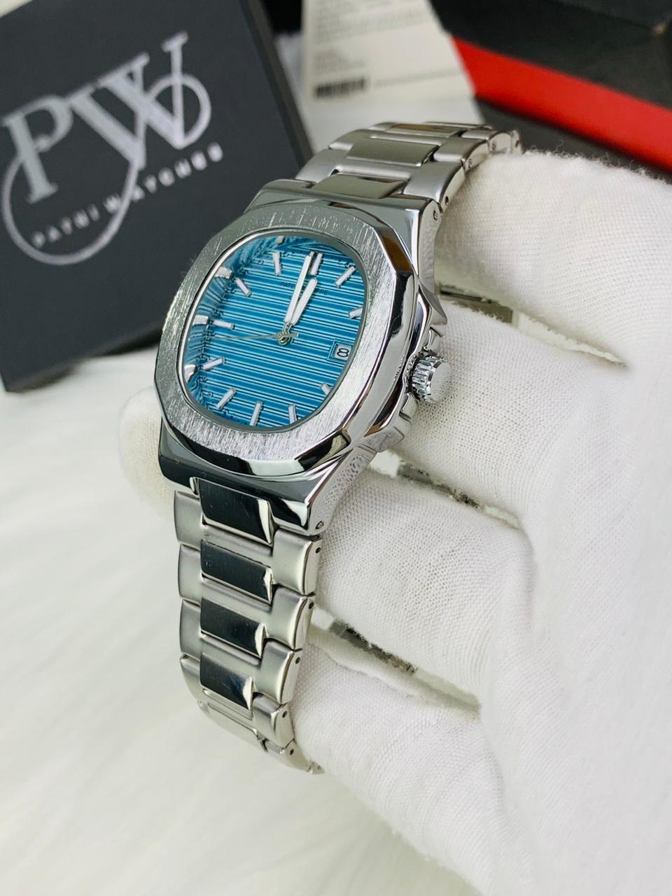 PP Nautilus Chain (Tifny Blue) Patni Watches