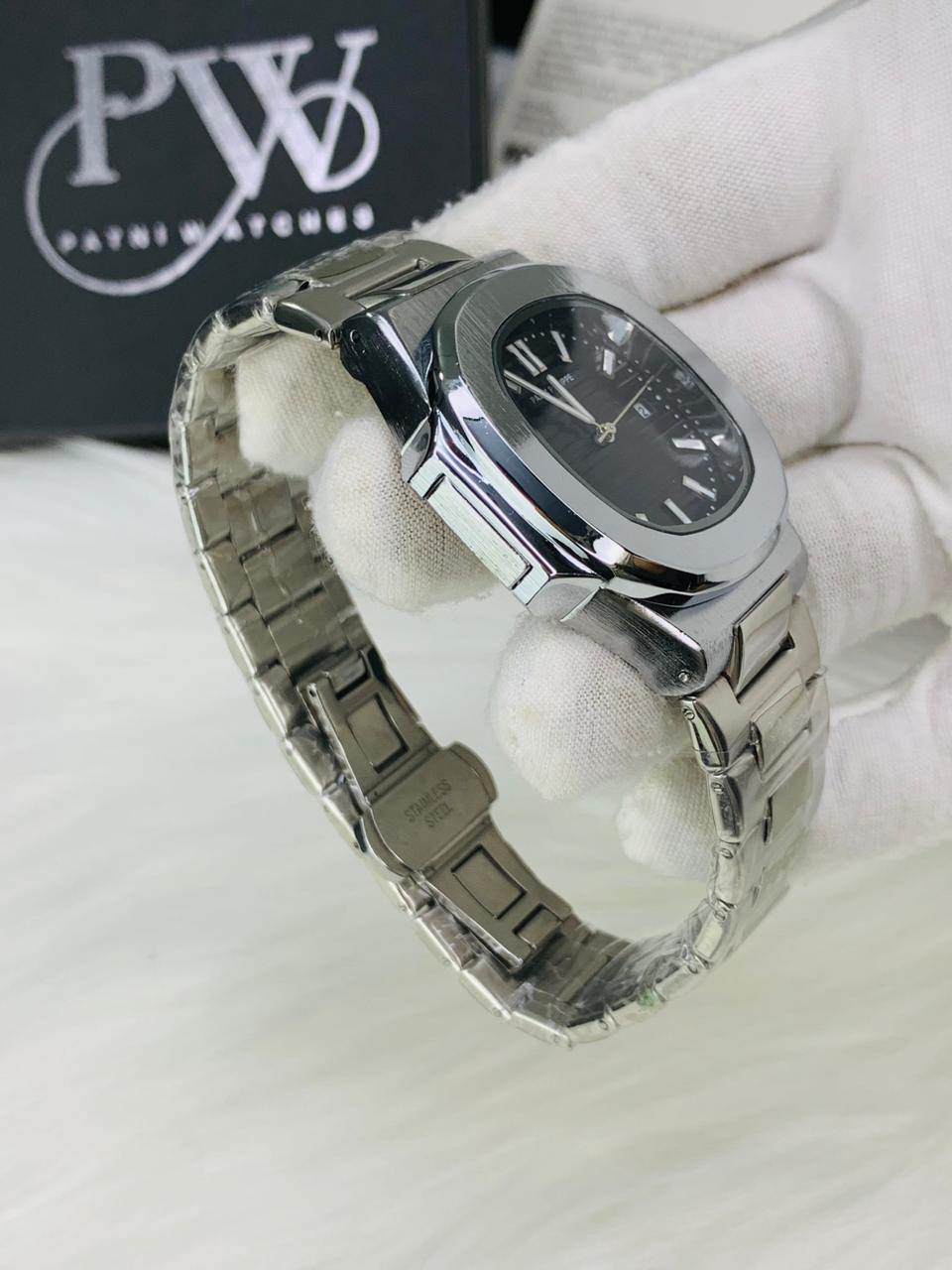 PP Nautilus Chain (Black) Patni Watches