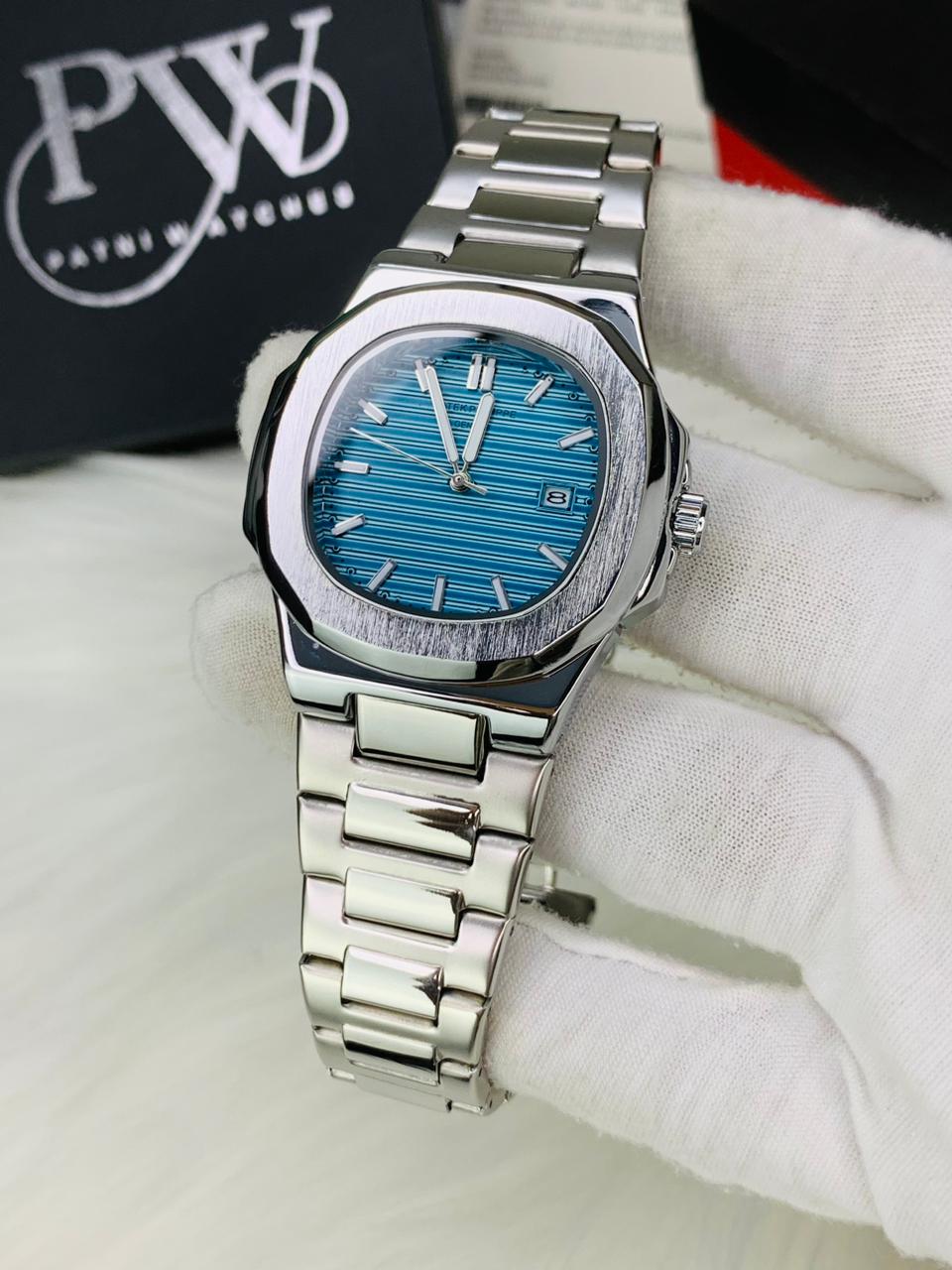 PP Nautilus Chain (Tifny Blue) Patni Watches