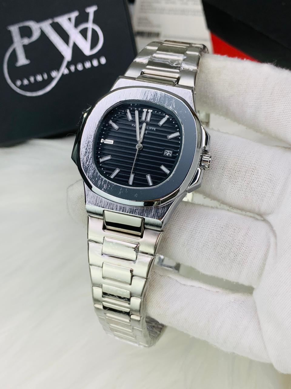 PP Nautilus Chain (Black) Patni Watches