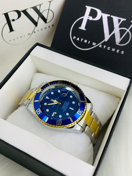 Submariner Two Tone Model (Blue) Patni Watches