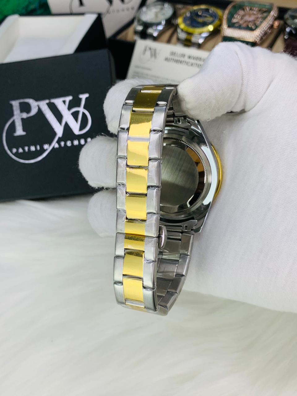 Submariner Two Tone Model (Black) Patni Watches