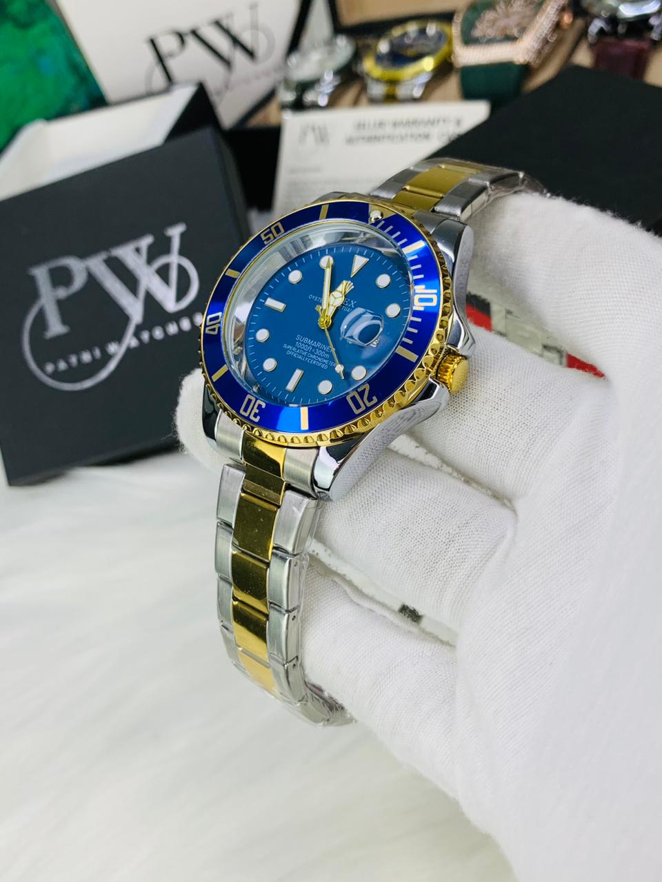 Submariner Two Tone Model (Blue) Patni Watches