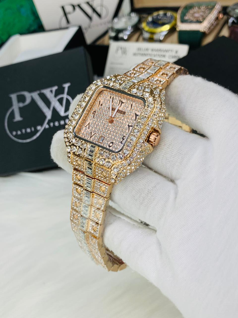 Ctr Stone (Rose Gold) Patni Watches