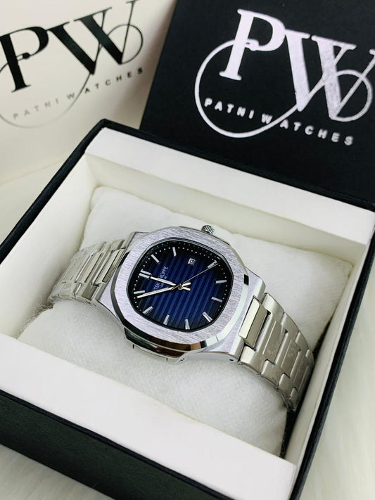 PP Semi Auto Chain (Blue) Patni Watches