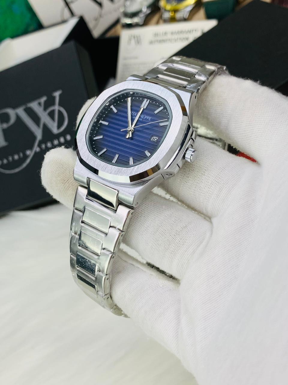 PP Semi Auto Chain (Blue) Patni Watches