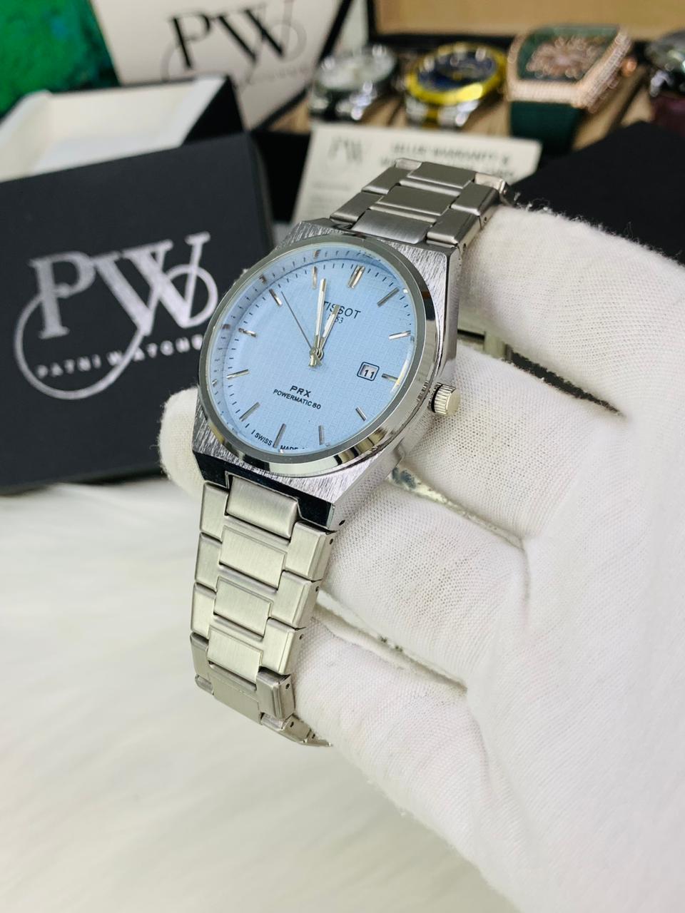 PRX Silver Model (Tiffany Blue) Patni Watches