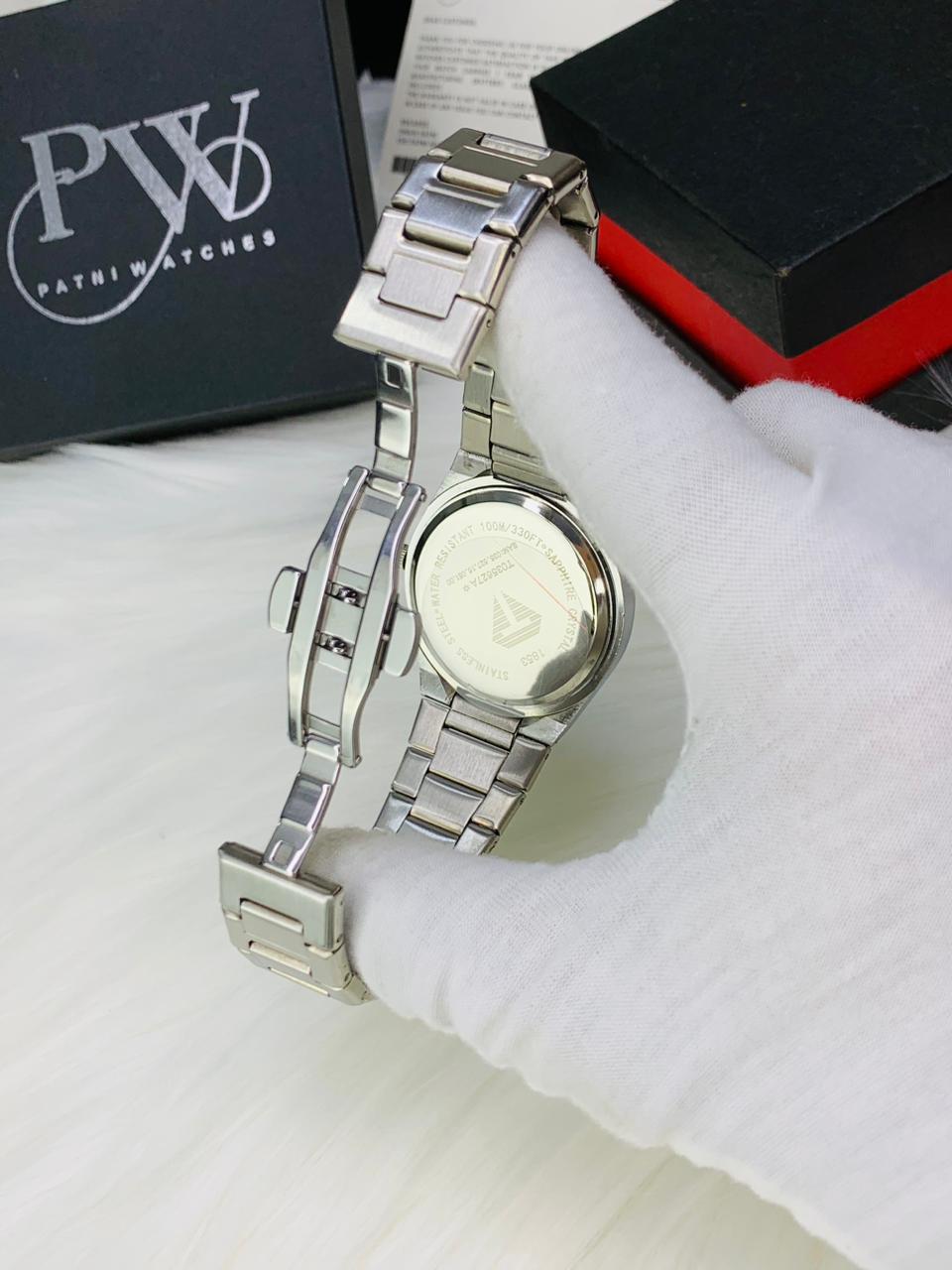 PRX Silver Model (Black) Patni Watches