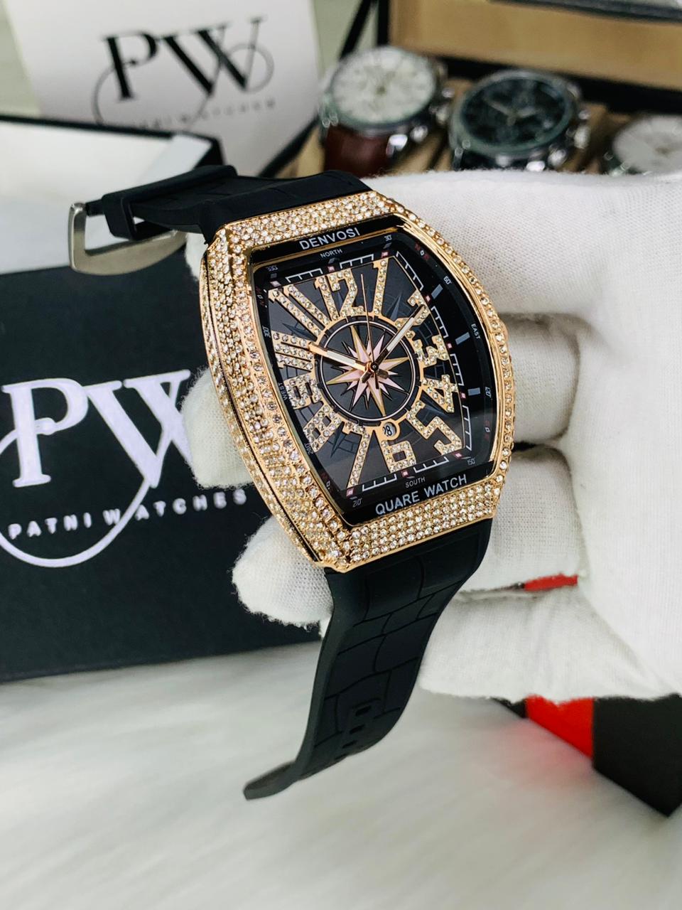 FM Stone Model (Black Gold) Patni Watches