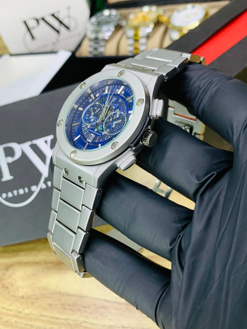 HB Model (Skeleton Blue) Patni Watches