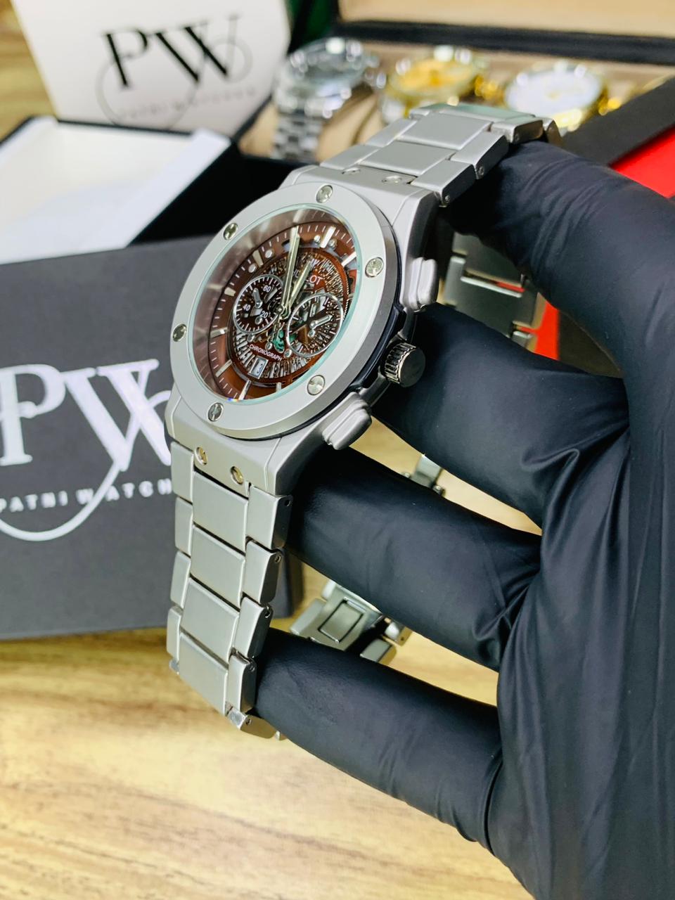 HB Model (Skeleton Brown) Patni Watches