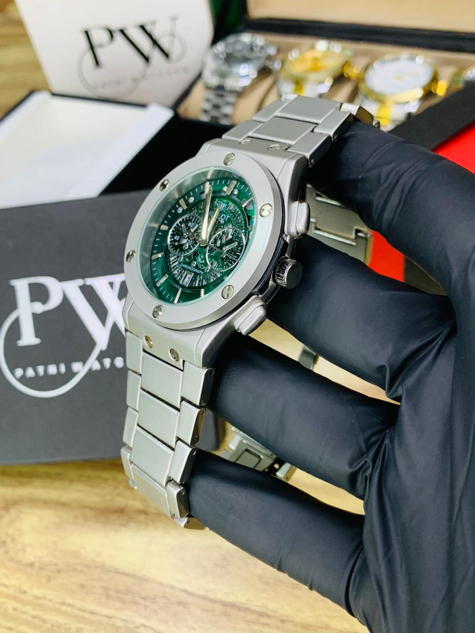 HB Model (Skeleton Green) Patni Watches