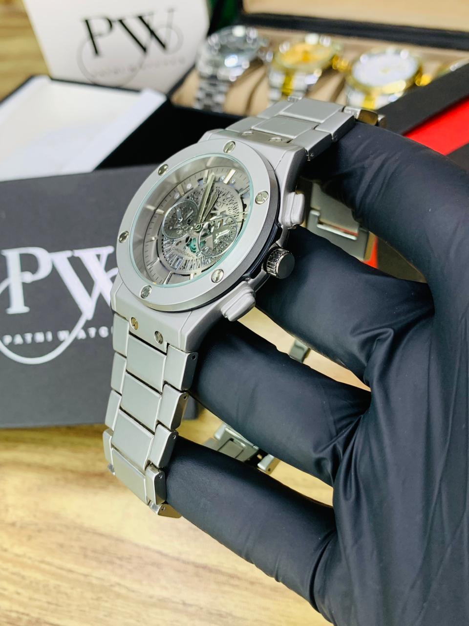 HB Model (Skeleton Grey) Patni Watches