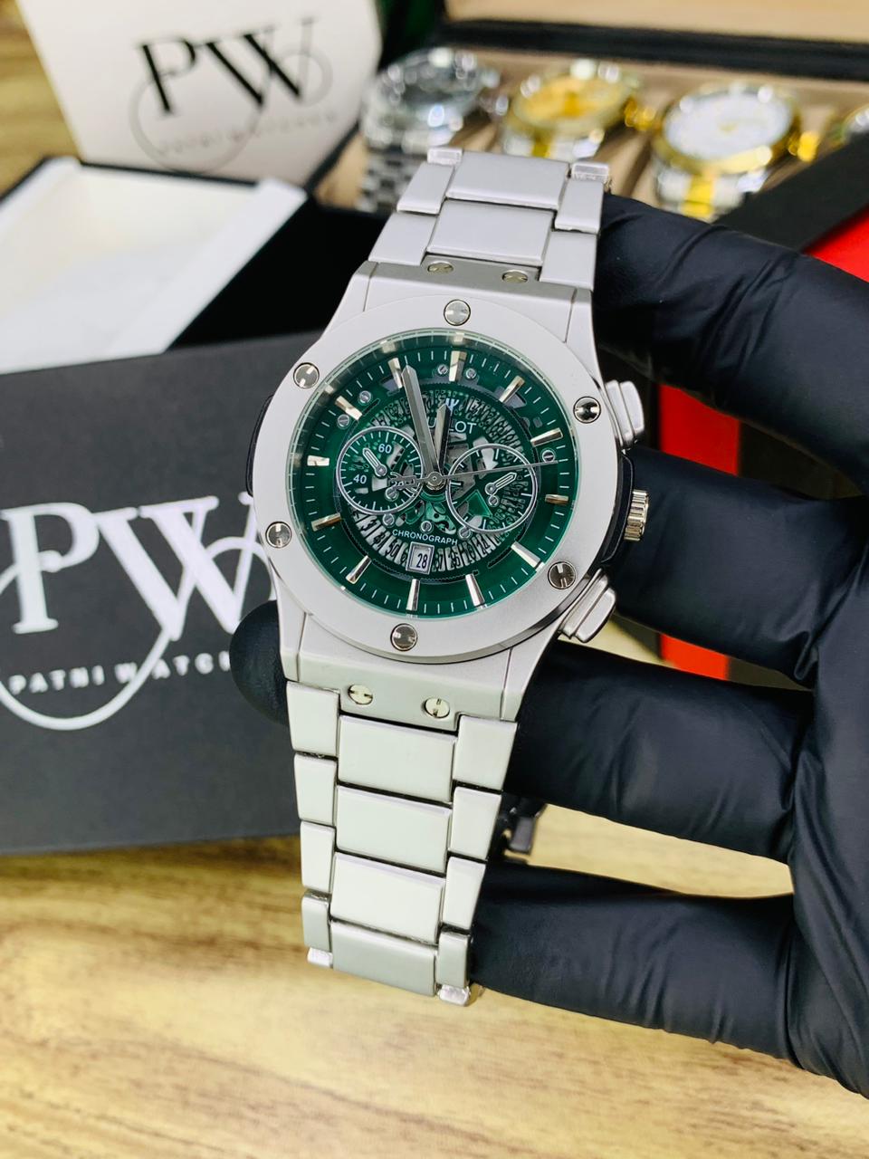 HB Model (Skeleton Green) Patni Watches