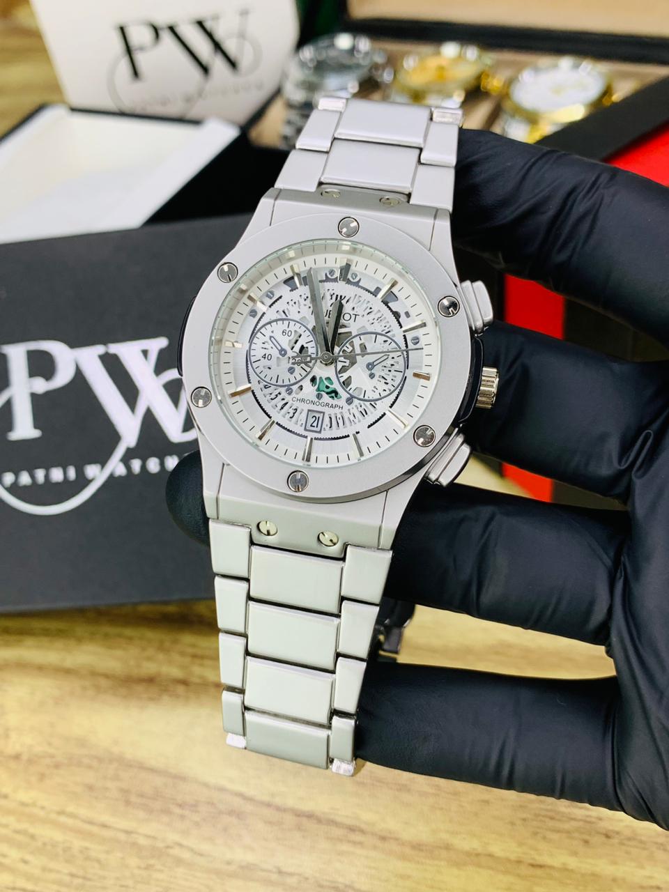 HB Model (Skeleton White) Patni Watches