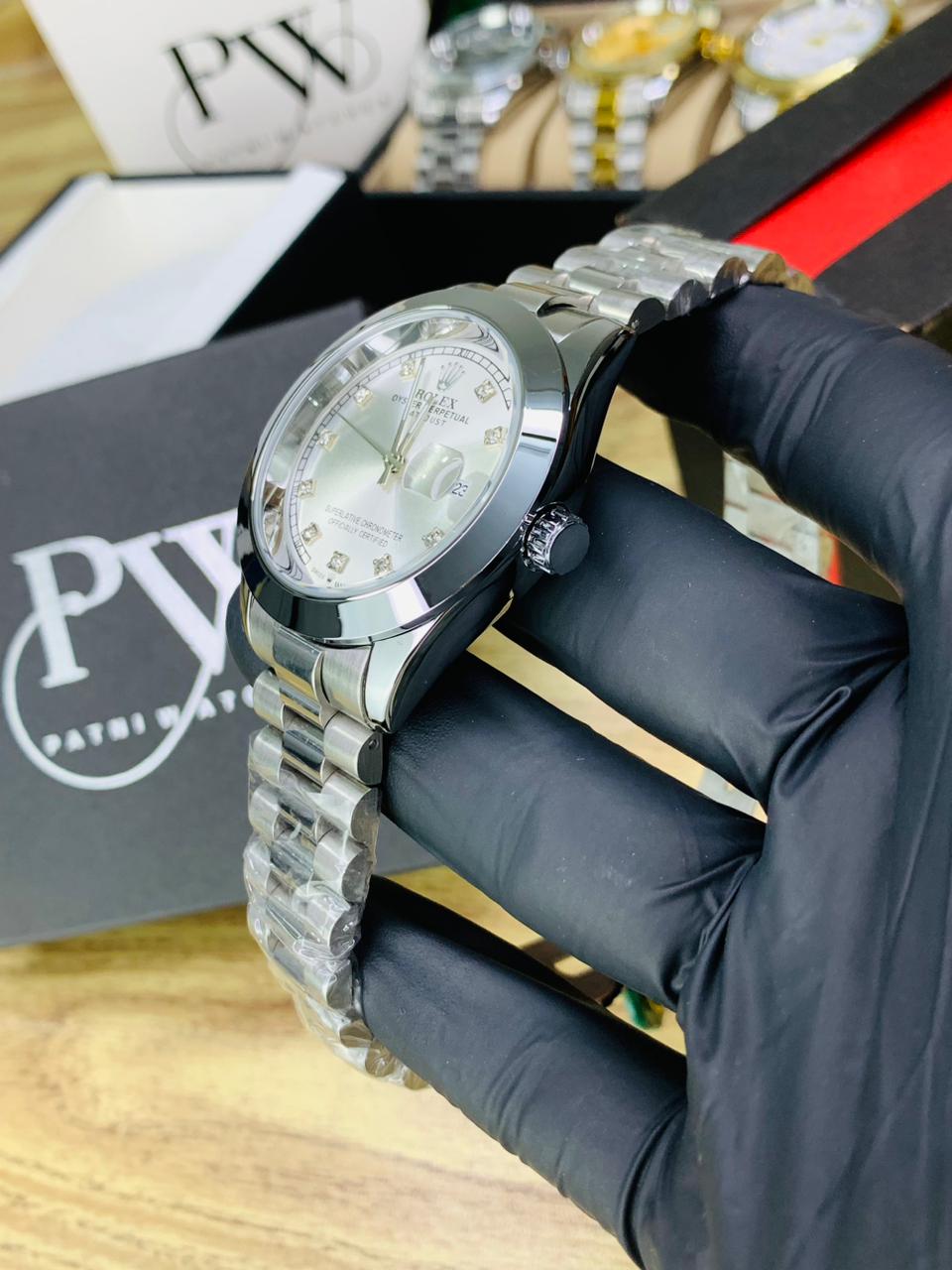 Stone Model (Silver) Patni Watches